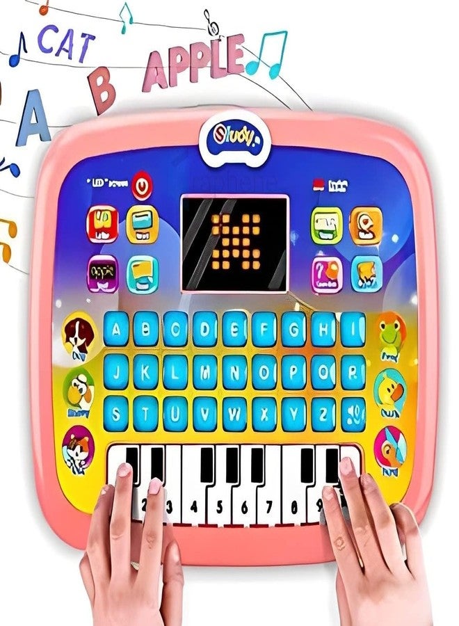HCN Educational Laptop Computer Toy for Kids with Mouse - 20 Activities English Learner Notebook with Games - Learn Alphabets, Words, Numbers and Music (pcs 1)(Mini Tablet Laptop Multicolour) - Image 4